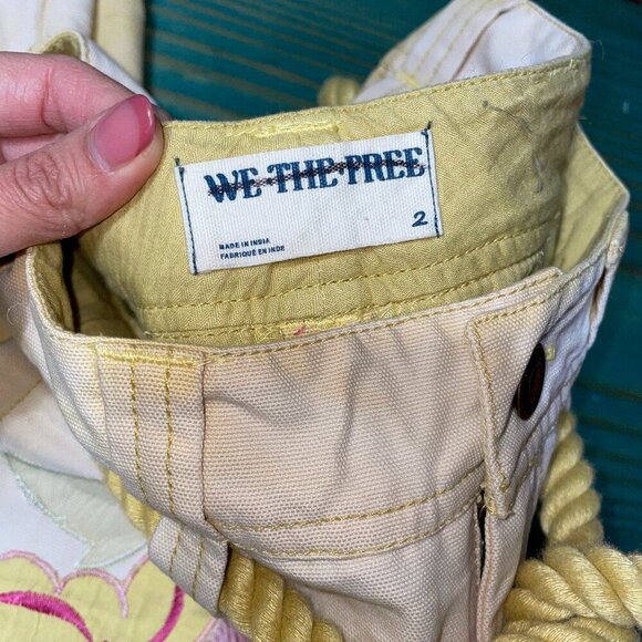 NWOT We The Free Electric Sands Embroidered Pants (Free People) - Picture 11 of 14